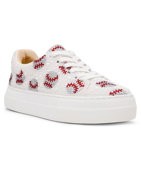 ベッツィジョンソン レディース シューズ スニーカー プラットホーム スピード競技 Betsey Johnson Women\u0027sidny Lace-Uplatform Sneakers Baseball