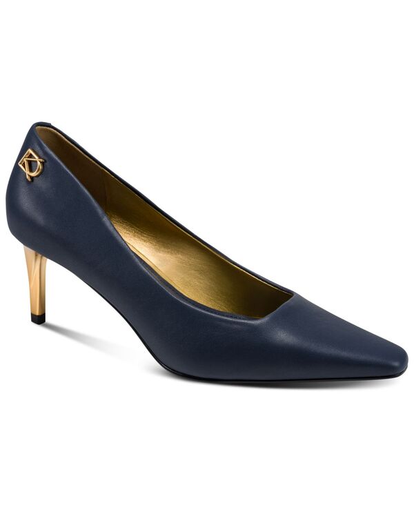 ダナ キャラン ニューヨーク州 レディース シューズ パンプス 踵 Donna Karanew York Women\u0027savita Mid Stiletto Heel Pumps Navy 米国海軍