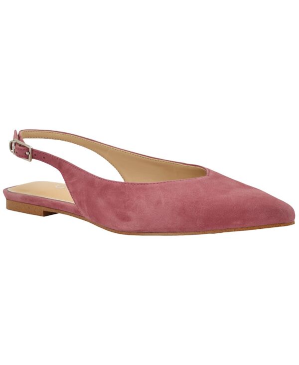 ゲス レディース シューズ パンプスエード GUESS Womens Dorazio Suede Pointed Toe Slingback Flats Pink Suede サクラ色