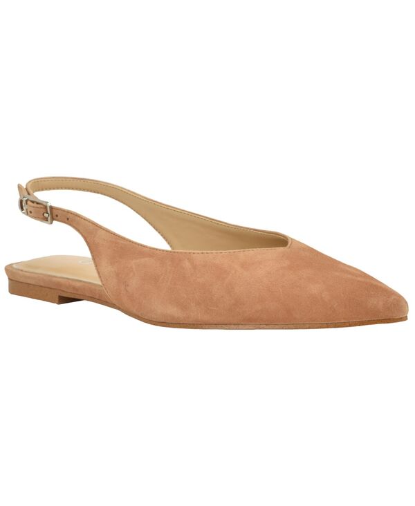 ゲス レディース シューズ パンプスエード GUESS Womens Dorazio Suede Pointed Toe Slingback Flats Tan Suede タン