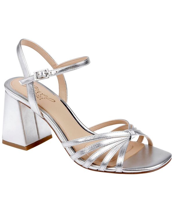 ジュウェルダグレイミシュカ レディース シューズ サンダル Jewel Badgley Mischka Women\u0027s Patience Square Toe Dressandalsilver Leather しろがね色