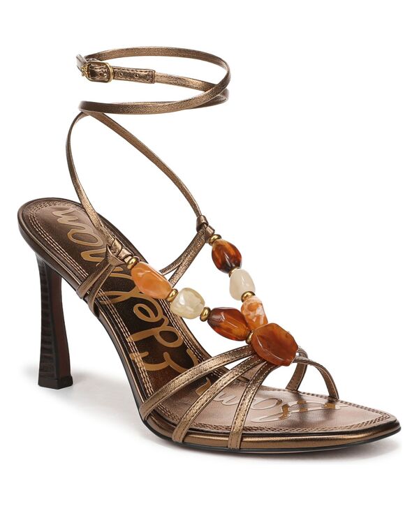 サムエデルマン レディース シューズ サンダル Sam Edelman Women\u0027s Imani Strappy Dressandals Deep Gold Leather ゴールド