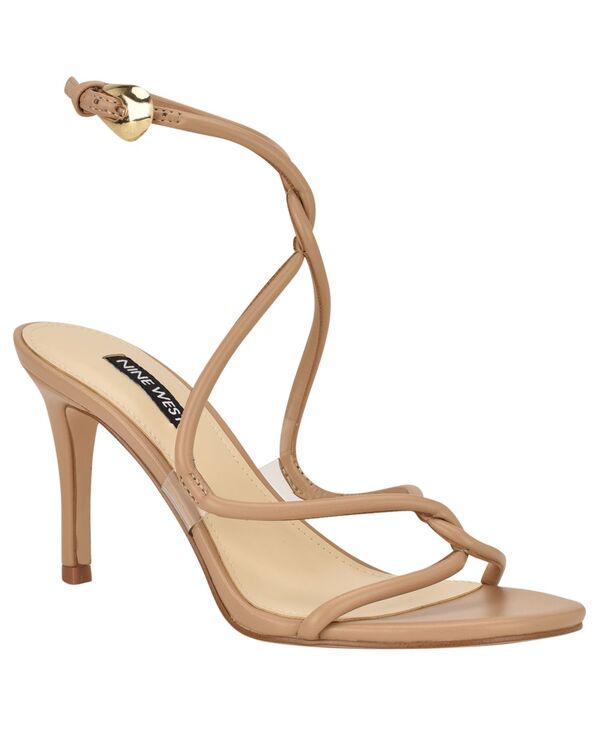 ナインウェスト レディース シューズ サンダル Nine West Women\u0027s Emerila Strappy Stiletto Dressandals Arena Tan/Clear タン