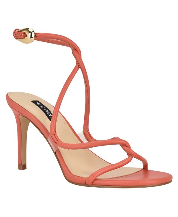 ナインウェスト レディース シューズ サンダル Nine West Women\u0027s Emerila Strappy Stiletto Dressandals Coral/Clear コーラル