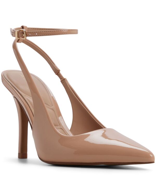 アルド レディース シューズ パンプス ALDO Women\u0027s Nikolettadjustable Strap Slingback Pumps Medium Beige Patent ベージュ