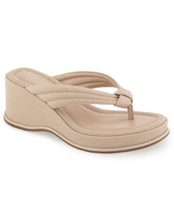 ケネスコール レディース シューズ サンダル Kenneth Cole Reaction Women\u0027s Rixton Wedge Thong Sandalsmoke Gray Smooth 薄墨色