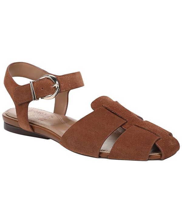 ナチュライザー レディース シューズ サンダル Naturalizer Women\u0027s Cleo Strappy Flat Sandals Walnut Brown Suede 赤銅色