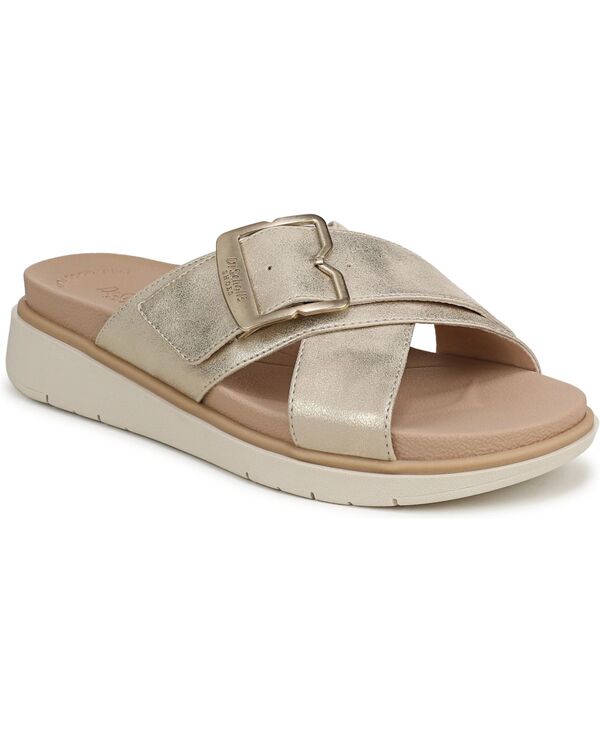 お医者さん・肩かけ レディース シューズ サンダル Dr. Scholl\u0027s Women\u0027s Piper Slide Sandals Beige Faux Leather ベージュ