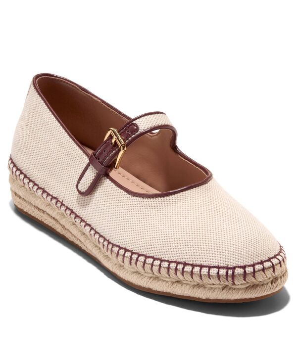 電話を掛けるハーン レディース シューズ パンプス Cole Haan Women\u0027s Cloudfeel Asbury Mary Jane Flats Natural Canvas