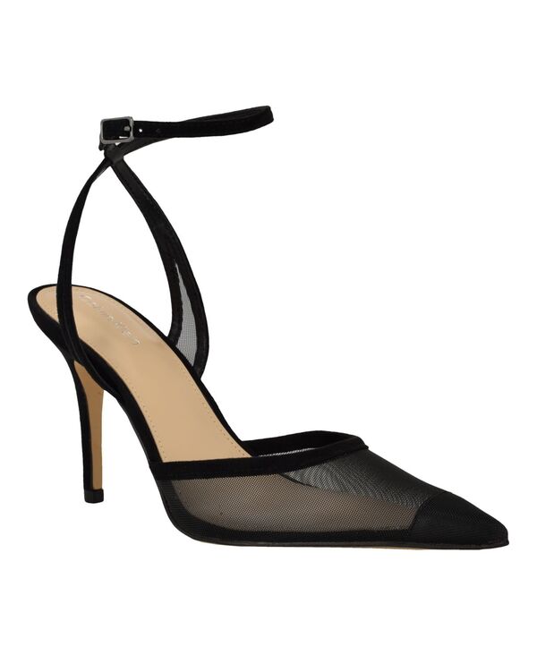 カルバンクライン レディース シューズ パンプス メッシュ アンクル Calvin Klein Women\u0027s Ozala Mesh Ankle Strap Stiletto Pumps Black Mesh 黒いこと