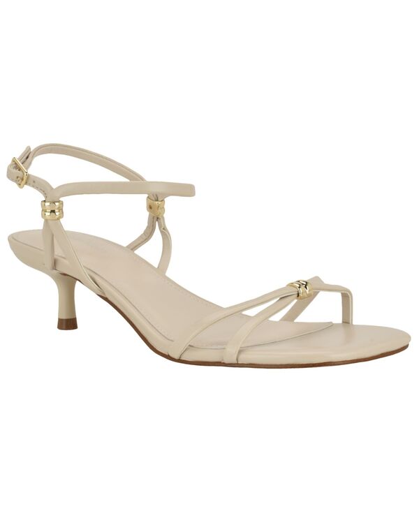 カルバンクライン レディース シューズ サンダル 踵 Calvin Klein Women\u0027s Rivine Strappy Kitten Heel Dressandals Ivory 象牙色