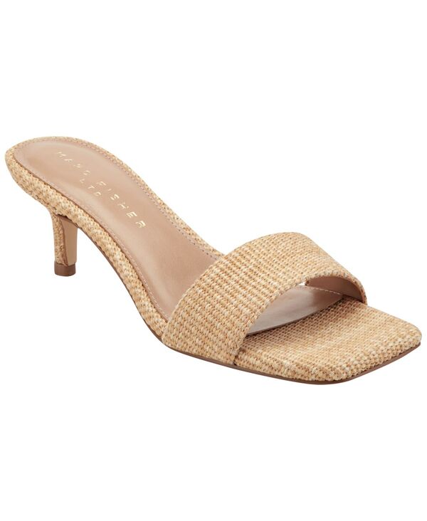 目じるし・フィッシャー レディース シューズ サンダル 踵 Marc Fisher LTD Women\u0027sidnee Kitten Heel Dressandals Natural Woven