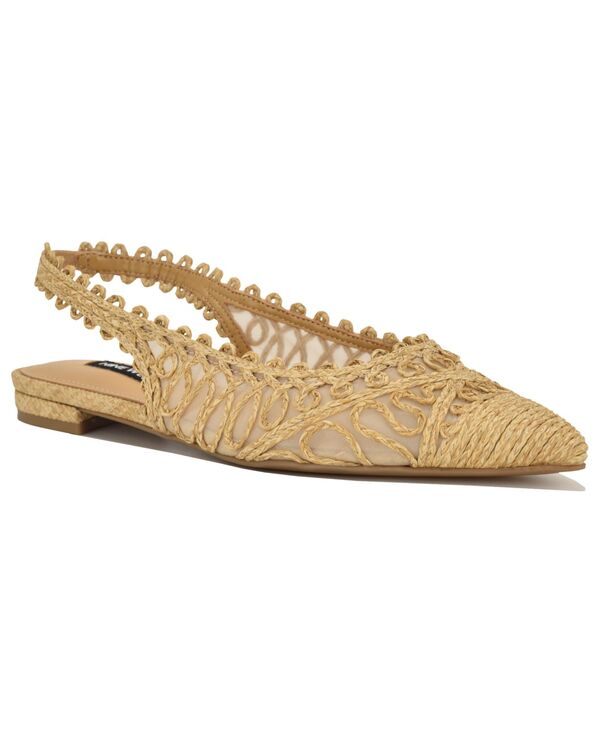 ナインウェスト レディース シューズ パンプス Nine West Women\u0027s Jovias Pointed Toe Slingback Dress Flats Natural