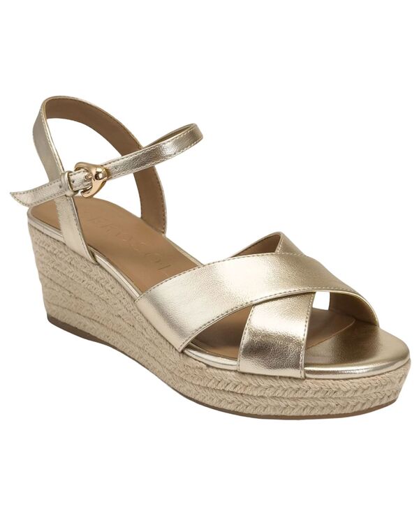 エアロソールズ レディース シューズ サンダル Aerosoles Women\u0027s Casarina Open Toe Wedge Sandalsoft Gold ゴールド