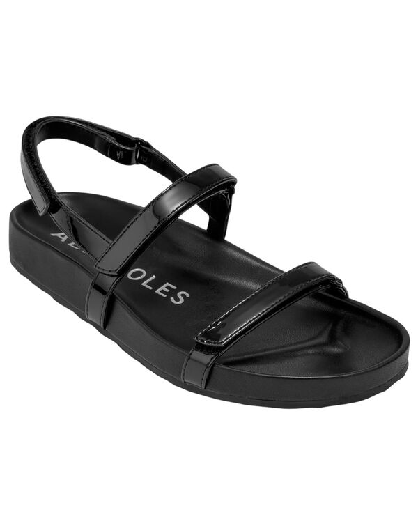 エアロソールズ レディース シューズ サンダル Aerosoles Women\u0027s Liana Open Toe Footbed Sandals Black 黒いこと
