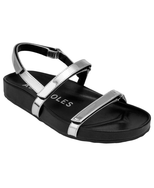エアロソールズ レディース シューズ サンダル Aerosoles Women\u0027s Liana Open Toe Footbed Sandalsilver しろがね色
