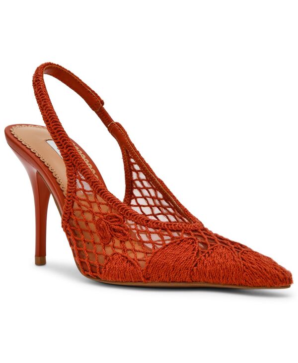 スティーブ マデン レディース シューズ パンプス Steve Madden Women\u0027s Andromeda-Crochet Pointed Toe Slingback Pumps Terracotta Crochet テラコッタ