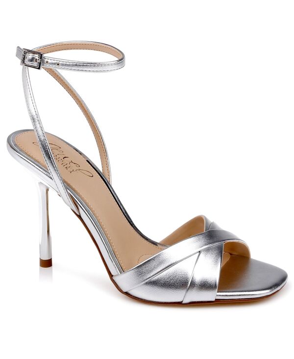 ジュウェルダグレイミシュカ レディース シューズ サンダル Jewel Badgley Mischka Women\u0027s Parisa Square Toe Dressandalsilver Metallic しろがね色