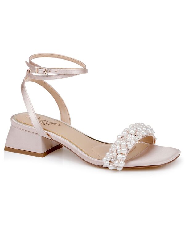 ジュウェルダグレイミシュカ レディース シューズ サンダル Jewel Badgley Mischka Women\u0027s Payton Square Toevening Sandals Champagne Satin 三鞭酒