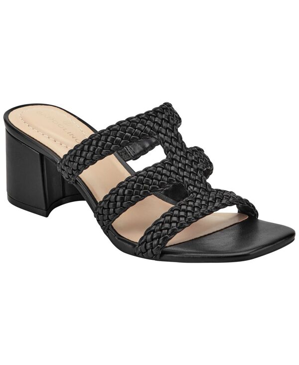 バンドリーノ レディース シューズ サンダル 踵 Bandolino Women\u0027s Mumm Woven Block Heel Dressandals Black 黒いこと