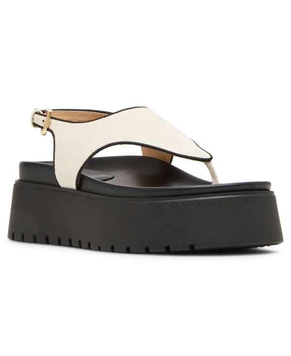 スティーブ マデン レディース シューズ サンダル Steve Madden Women\u0027s Tabor Hooded Flatform Thong Sandals Linen