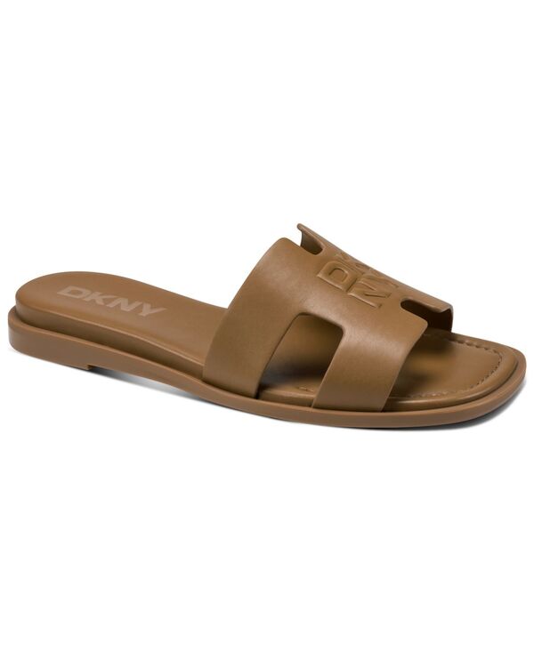 ダナ キャラン ニューヨーク州 レディース シューズ サンダル DKNY Women\u0027s Columba Slide Flat Sandals Amber Smooth 琥珀色