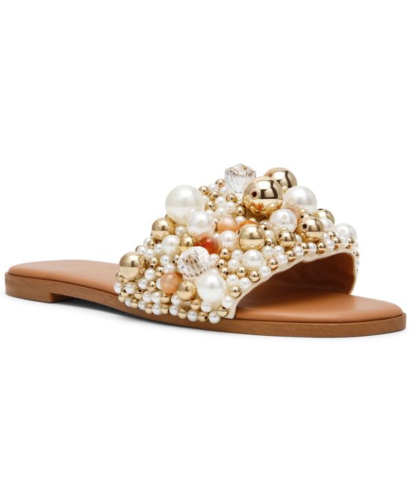 スティーブ マデン レディース シューズ サンダル Steve Madden Women\u0027s Klio Embellished Slide Sandals Coral Multi コーラル