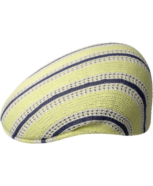 カン決勝点 メンズ 添え物 かぶり笠 旗がしら Kangol Men\u0027s Resort Stripe 504 Cap Butter chiffon multi マルチ色合い