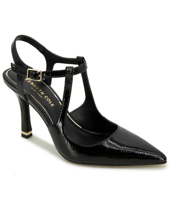 ケネスコール レディース シューズ サンダル アンクル Kenneth Cole New York Women\u0027s Romi Ankle Slingback Pumps Black Patent 黒いこと