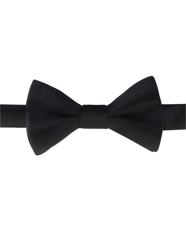 カルバンクライン メンズ 佩び物 タイ 繻子 Calvin Klein Men\u0027satin Solid Bow Tie Black 黒いこと