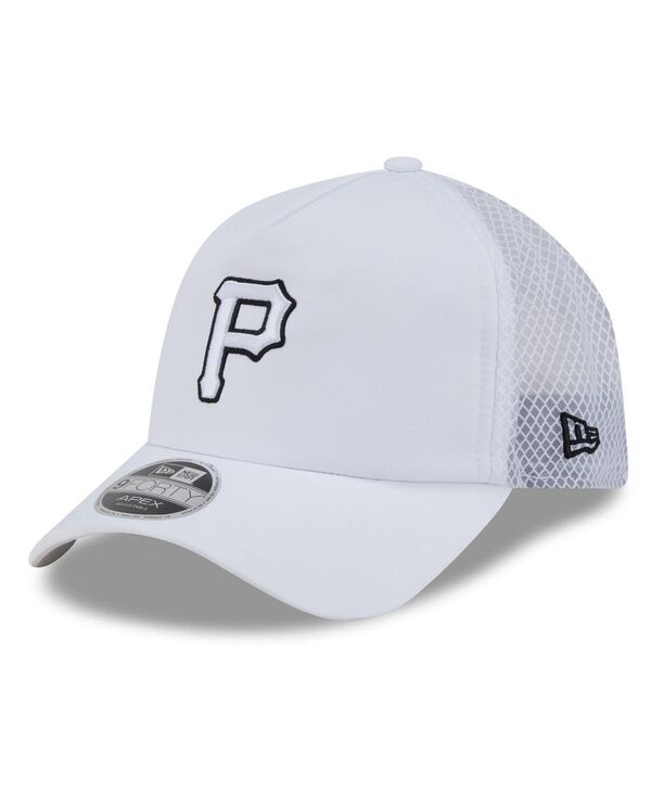 ニュー内鰓 メンズ 付属物 鳥打ち帽 New Era Men\u0027s White Pittsburgh Pirates 2026 Batting Practice Apex 9FORTY Adjustable Trucker Hat White 白いこと