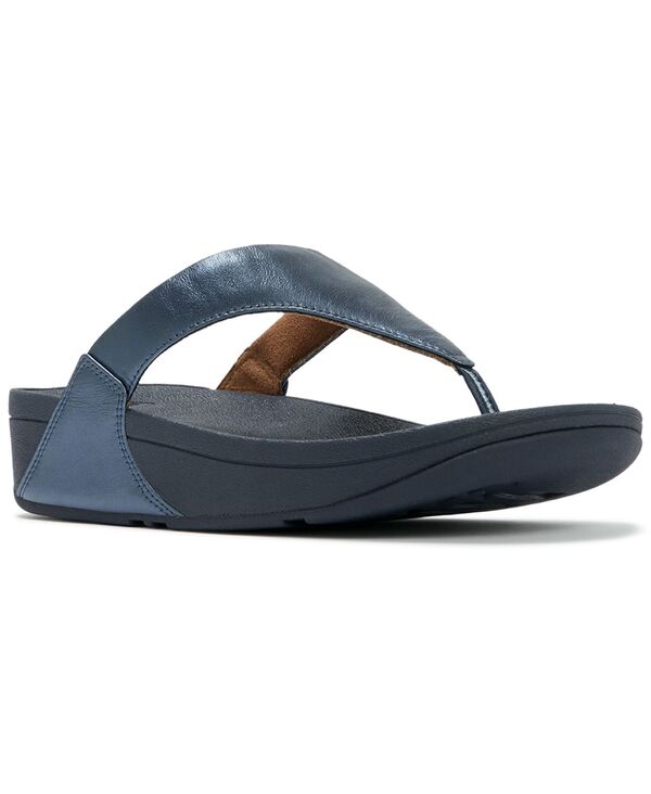 填まるフロップ レディース シューズ サンダル FitFlop Women\u0027s Lulu Toe-Post Sandals Metallicosmic Blue 青色