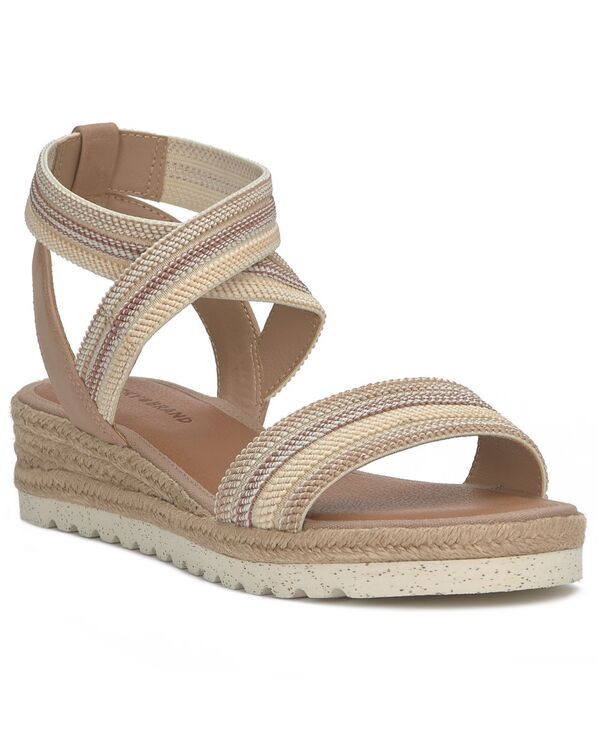 ラッキーブランド レディース シューズ サンダル Lucky Brand Women\u0027s Thimba Espadrille Wedge Sandals Rhodonite Striped 縞模様