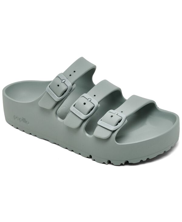 ビルケンシュトック レディース シューズ サンダル プラットホーム Birkenstock Women\u0027s Florida Flex EVA Platform Sandals from Finish Line Pure Sage サルヴィア