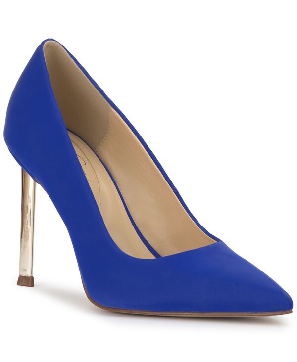 ジェシカシンプソン レディース シューズ パンプス Jessica Simpson Women\u0027s Kheloe Stiletto Pumps Blue Royale Sateen 青色