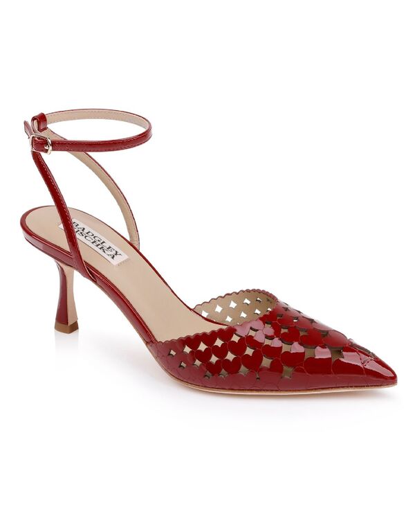 バッジェリーミシュカ レディース シューズ パンプス Badgley Mischka Women\u0027s Omelia Stiletto Pumps Red Patent 赤いこと