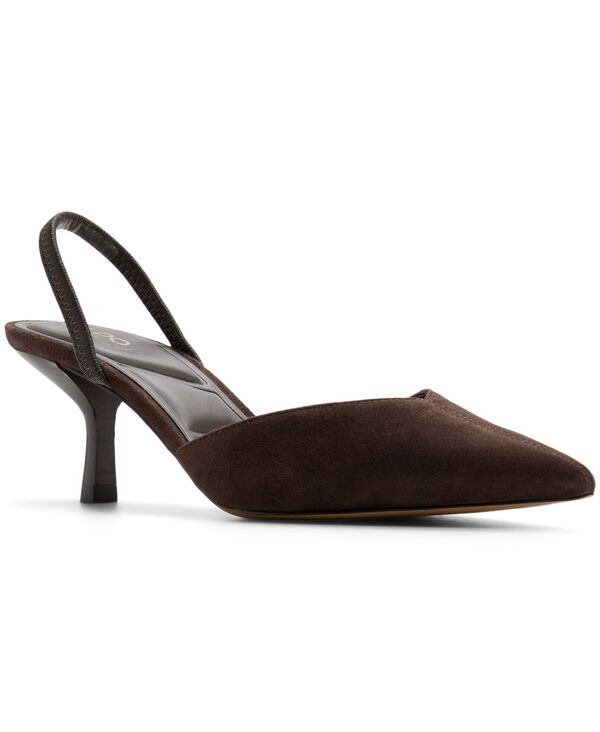 アルド レディース シューズ サンダル ALDO Women\u0027s Re-Olivia Slingback Dressandals Dark Brown Suede 赤銅色