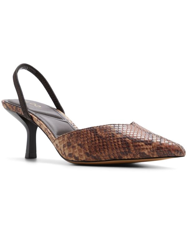 アルド レディース シューズ サンダル ALDO Women\u0027s Re-Olivia Slingback Dressandals Embossed Snake Brown Multi 赤銅色