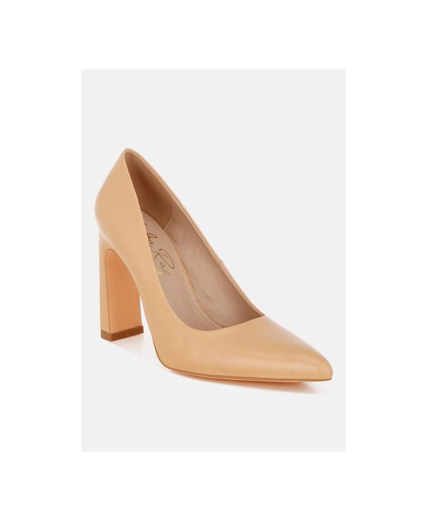 ロンドンラグ レディース シューズ サンダル なめし革 フェイクレザー London Rag Women\u0027shacarri Faux Leather Pumps Beige faux leather ベージュ