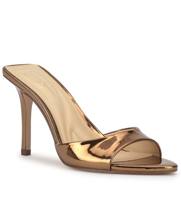 ジェシカシンプソン レディース シューズ サンダル Jessica Simpson Women\u0027s Dravie Stiletto Dressandals Bronze Mirror Metallic メタリック