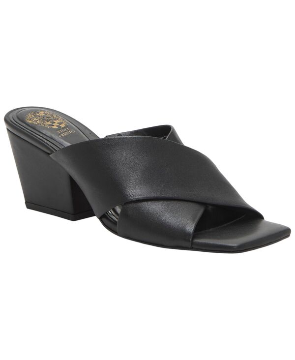 ヴィンスカムート レディース シューズ サンダル Vince Camuto Women\u0027s Kespa Crossbandressandals Black Leather 黒いこと