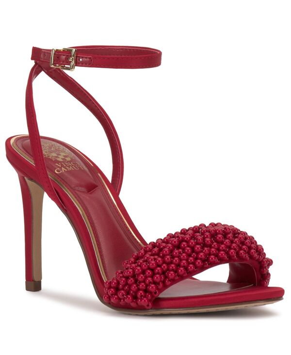 ヴィンスカムート レディース シューズ サンダル 踵 Vince Camuto Women\u0027s Arleem Stiletto Heel Dressandals Flame Satin