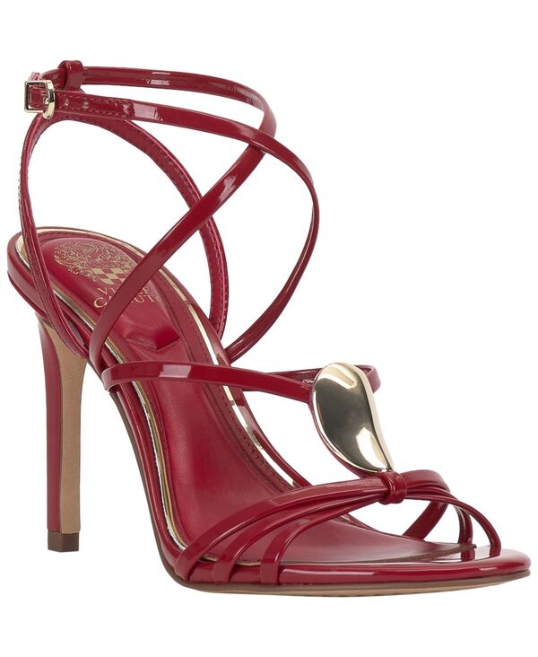 ヴィンスカムート レディース シューズ サンダル 踵 Vince Camuto Women\u0027s Arlein Embellished Strappy High-Heel Dressandals Bright Flame Patent