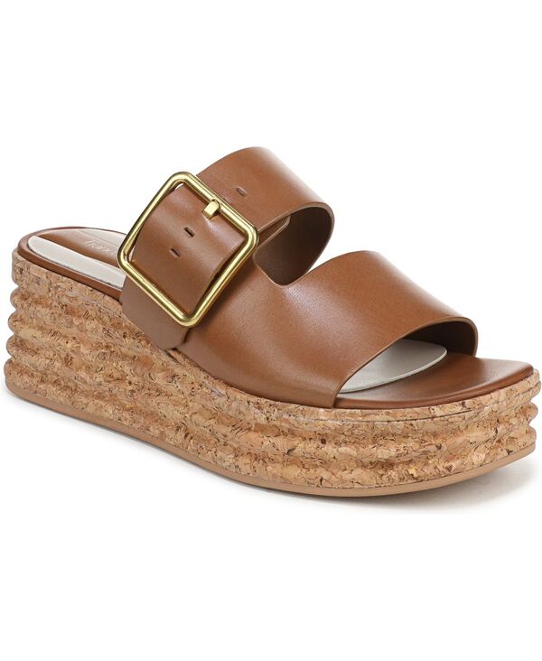 フランコサルト レディース シューズ サンダル Franco Sarto Women\u0027s Taziana 3 Open Toespadrille Sandals Fawn Brown Leather 赤銅色
