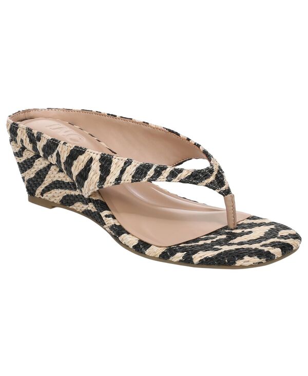 眼球.エヌ.シー 世界的 概念構成 レディース シューズ サンダル I.N.C. International Concepts Women\u0027s Carliee Thong Wedge Sandals Zebraffia 毛の荒物