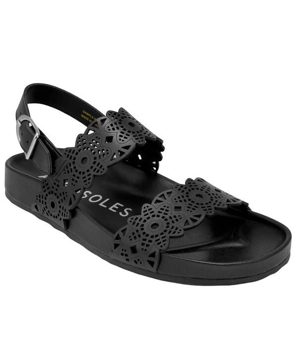 エアロソールズ レディース シューズ サンダル Aerosoles Women\u0027s Lily Open Toe Footbed Sandals Black 黒いこと