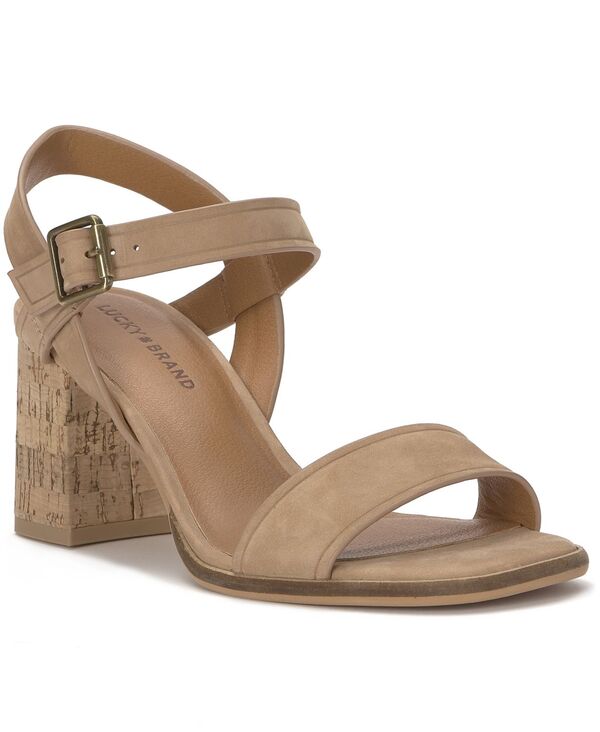 ラッキーブランド レディース シューズ サンダル 踵 Lucky Brand Women\u0027s Hallia Block Heel Dressandals Cortadoiled Nubuck