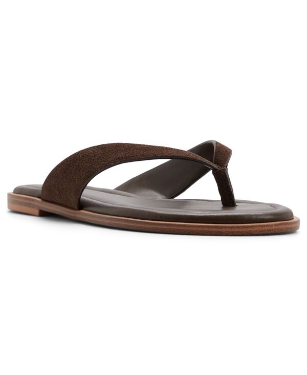 アルド レディース シューズ サンダル ALDO Women\u0027s Autumnlee Thong Flat Sandals Brown Smooth 赤銅色
