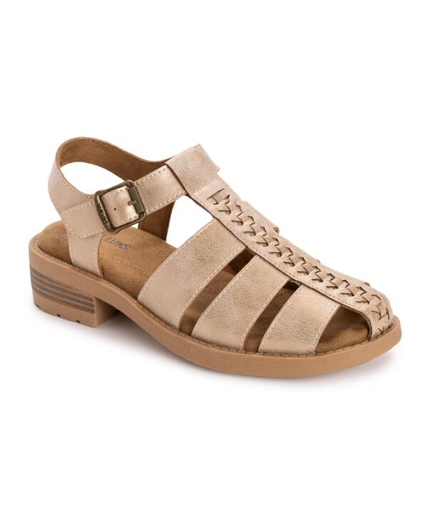 ムクルクス レディース シューズ サンダル MUK LUKS Women\u0027s Vanilla Fisherman Sandal Soft gold ゴールド