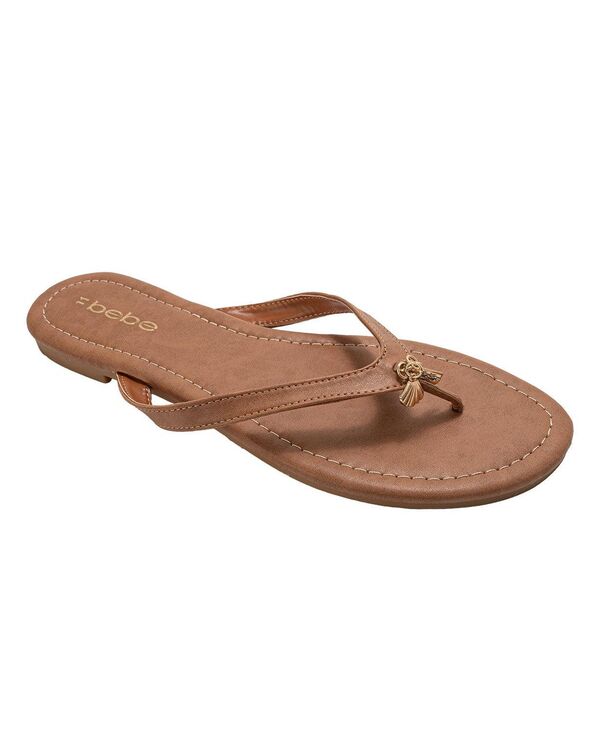 ベベ レディース シューズ サンダル Bebe Women s Flat Sandals Tan タン